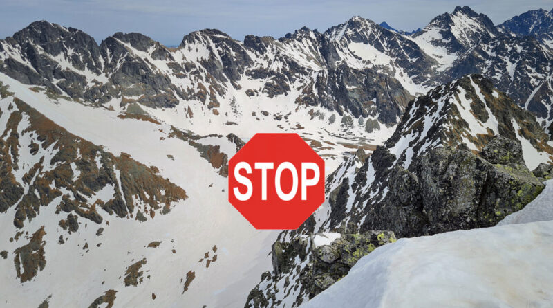 Horolezci a skialpinisti, STOP! Do TANAP-u už nesmiete!